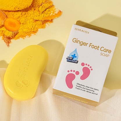 Ginger Foot Care Soap, Turmeric Foot Soap, Cleansing And Rejuvenating Skin, Comfortable And Fragrant