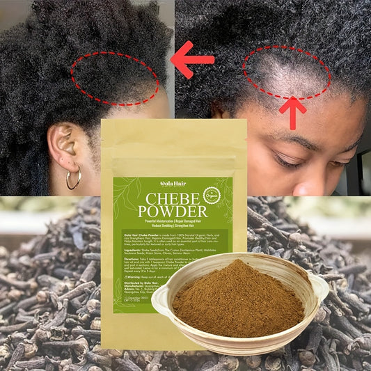 Natural Chebe Powder For Hair, Strengthens Hair, Afro Chebe Powder, Make Thin Hair Looks Thicker