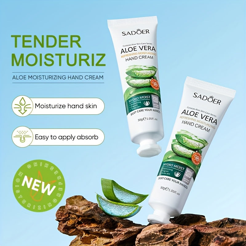 1/3pcs, Aloe Vera Moisturizing Hand Cream For Dry Rough Cracked Skin, Deeply Moisturizing And Nourishing Your Dry Rough Hands, Travel Size Hand Lotion For Men And Women's Daily Care