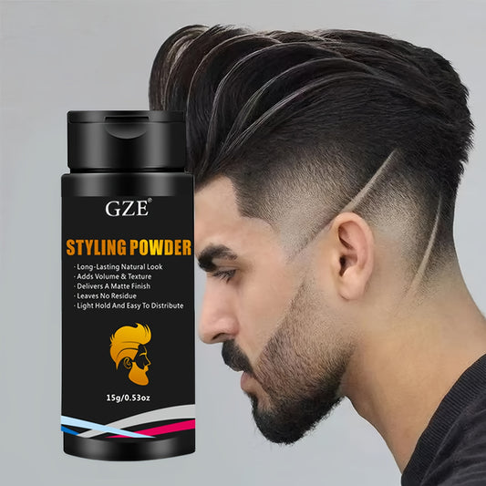 Matte Hair Styling Powder for Men - Natural Look, Easy to Apply, No Oil or Greasy Residue