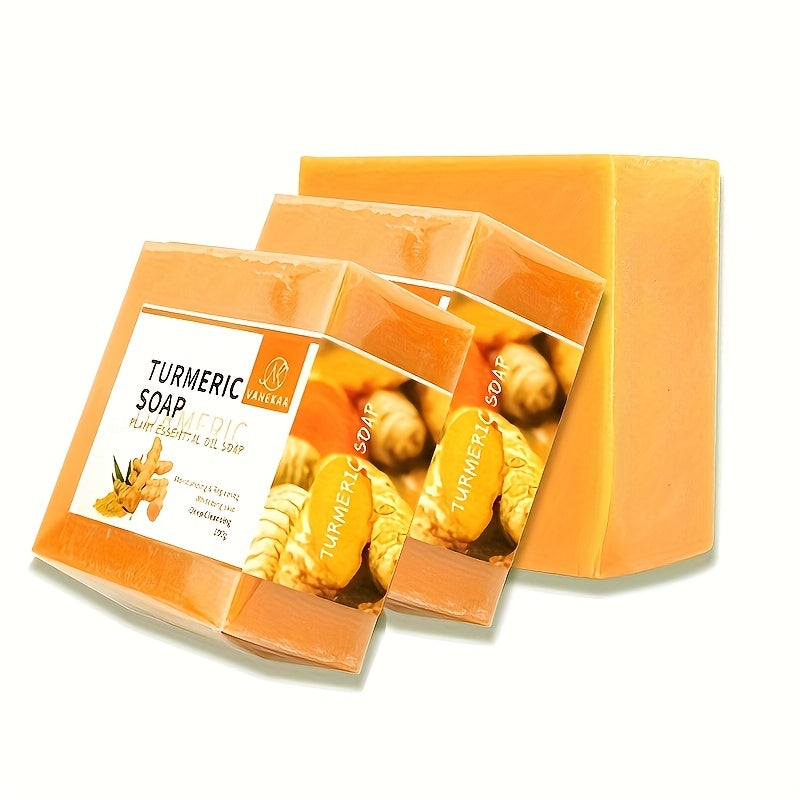 Improved product title: "2pcs 100g Turmeric Soap - Natural, Moisturizing, Deep Cleansing for All Skin Types"