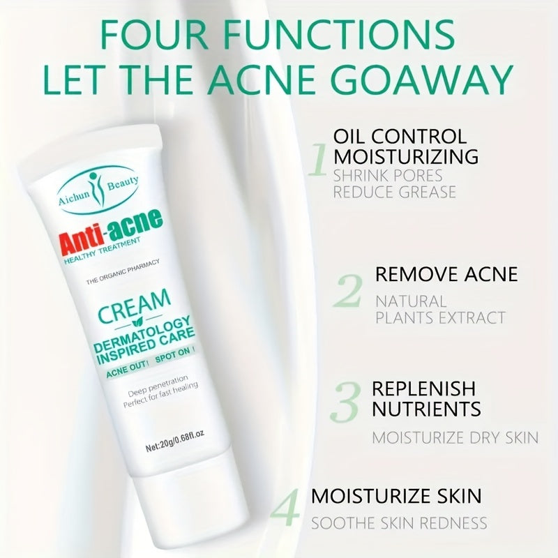 20g Face Cream, Contains Aloe Vera, Chamomile, Calendula Extract And Tea Tree Oil, Moisturizing And Purifying Skin