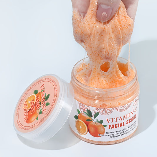 Deep Cleansing Turmeric Facial Scrub with Vitamin C, Blueberry, Aloe Vera, and Coconut - Exfoliates and Smooths Acne-Prone Skin for All Skin Types