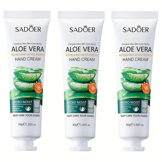 1/3pcs, Aloe Vera Moisturizing Hand Cream For Dry Rough Cracked Skin, Deeply Moisturizing And Nourishing Your Dry Rough Hands, Travel Size Hand Lotion For Men And Women's Daily Care