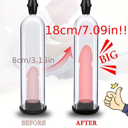 1pc Penis Pump Negative Pressure Vacuum Air Pump Increases Thickening Exerciser Men's Penis Trainer Erection Exerciser Masturbation Cup
